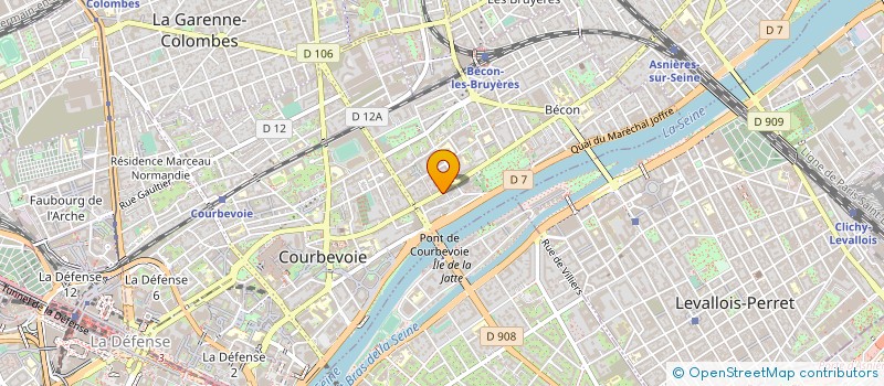 localisation de l'entreprise MONSIEUR EDWARD MATEI DEDIU à COURBEVOIE