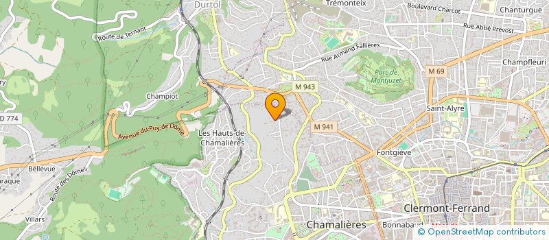 localisation de l'entreprise MONSIEUR EDWARD PEARCE  CHAMALIERES