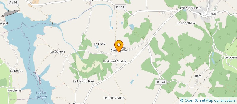 localisation de l'entreprise MONSIEUR EDWARD RICHARDSON à PRESSIGNAC