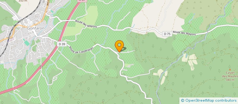 localisation de l'entreprise MONSIEUR EDWARD THOMASSE  GONFARON