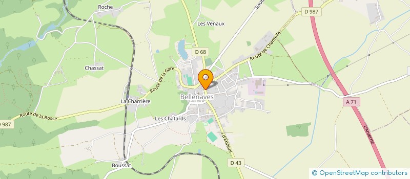 localisation de l'entreprise MONSIEUR EDWARD WILSON à BELLENAVES