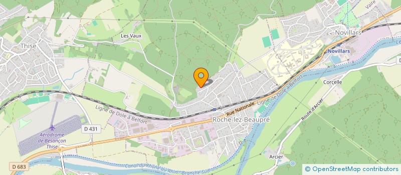 localisation de l'entreprise MONSIEUR EDWARD WYMER  ROCHE-LEZ-BEAUPRE