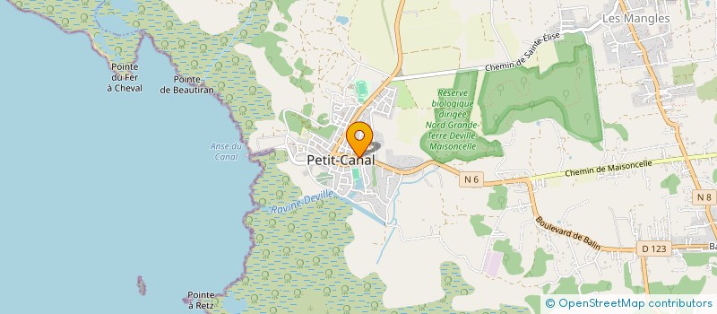 localisation de l'entreprise MONSIEUR EDWIGE JALET à PETIT-CANAL