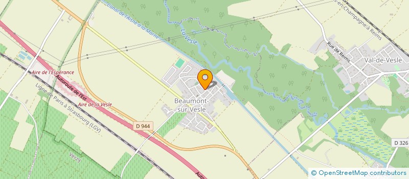 localisation de l'entreprise MONSIEUR EDWIGE LECOMTE  BEAUMONT-SUR-VESLE