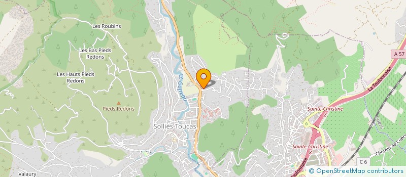 localisation de l'entreprise MONSIEUR EDWIN ALONSO CLAVEL  SOLLIES-TOUCAS