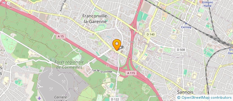 localisation de l'entreprise MONSIEUR EDWIN AMREIN  SANNOIS