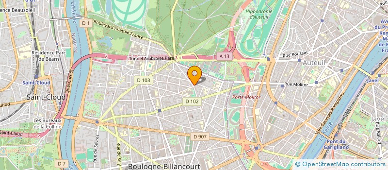 localisation de l'entreprise MONSIEUR EDWIN BENNY à BOULOGNE-BILLANCOURT