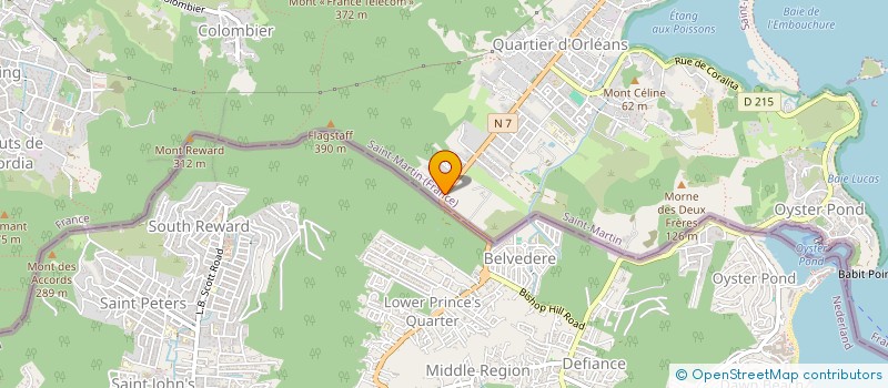 localisation de l'entreprise MONSIEUR EDWIN BETHELMY  SAINT-MARTIN