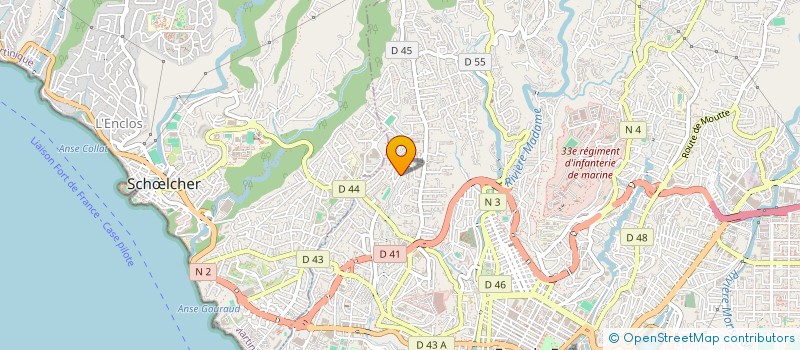 localisation de l'entreprise MONSIEUR EDWIN CATHERINE  FORT-DE-FRANCE