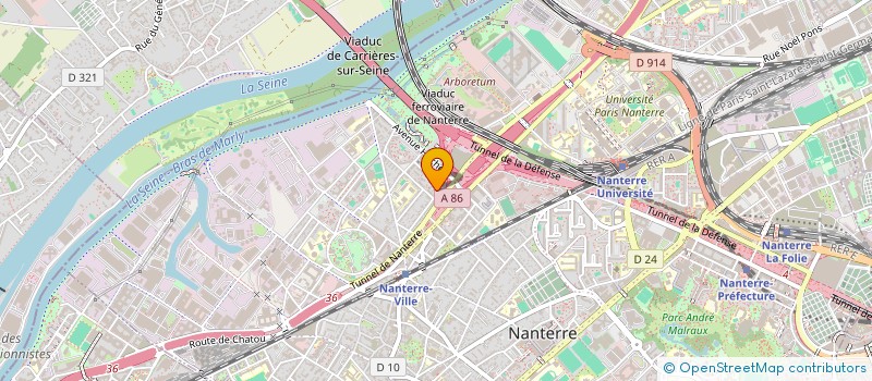 localisation de l'entreprise MONSIEUR EDWIN DELEMAR  NANTERRE