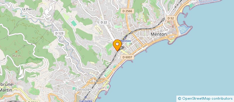 localisation de l'entreprise MONSIEUR EDWIN GOULD  MENTON