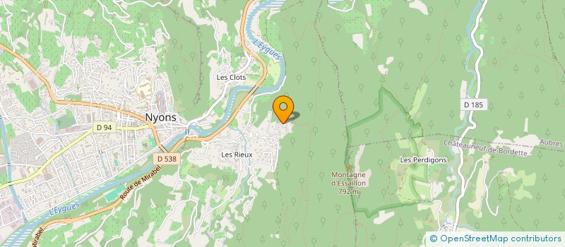 localisation de l'entreprise MONSIEUR EDWIN GOZE à NYONS