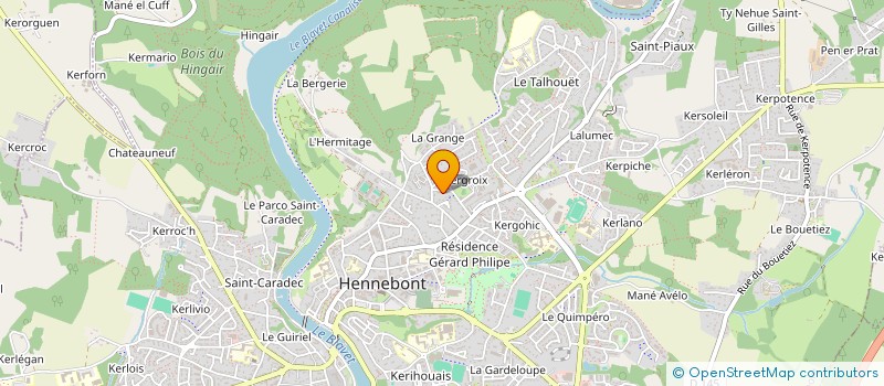 localisation de l'entreprise MONSIEUR EDWIN HELARY  HENNEBONT