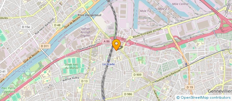 localisation de l'entreprise MONSIEUR EDWIN KOUKOUI  COLOMBES