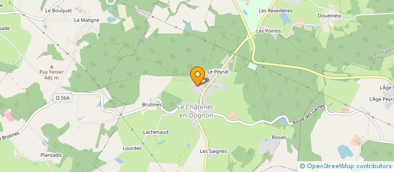 localisation de l'entreprise MONSIEUR EDWIN LANGLADE à LE CHATENET-EN-DOGNON