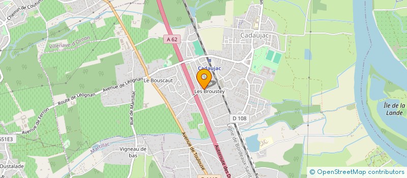 localisation de l'entreprise MONSIEUR EDWIN PAGE  CADAUJAC