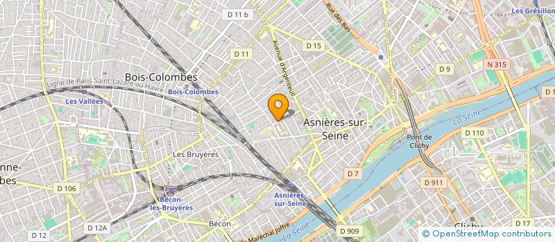 localisation de l'entreprise MONSIEUR EDWIN PEREIRA QUEZADA à ASNIERES-SUR-SEINE