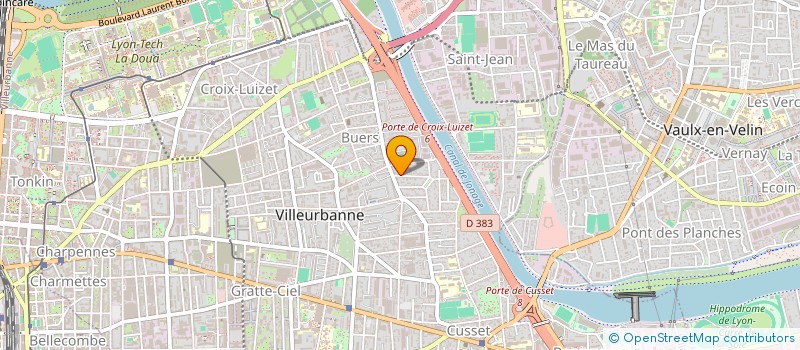 localisation de l'entreprise MONSIEUR EDWIN PRADO-VELARDE  VILLEURBANNE