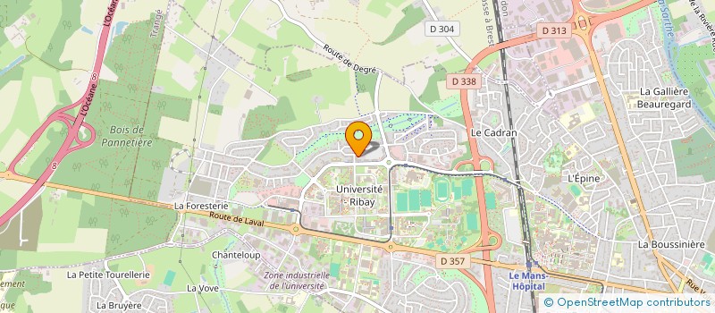 localisation de l'entreprise MONSIEUR EDWIN SIMONNET  LE MANS