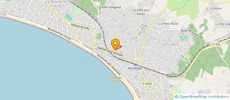 localisation de l'entreprise MONSIEUR EDWIN TRANCHEVENT à LA BAULE-ESCOUBLAC