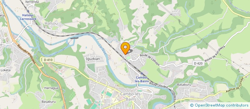 localisation de l'entreprise MONSIEUR EDWIN VAILLANT  CAMBO-LES-BAINS