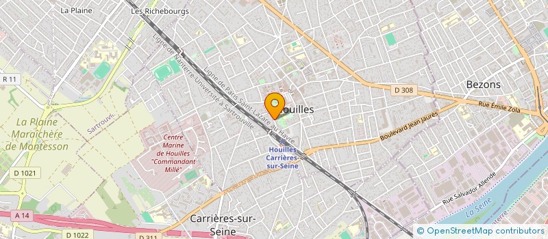 localisation de l'entreprise MONSIEUR EDWIN WAIRON  HOUILLES