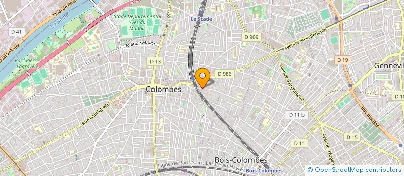 localisation de l'entreprise MONSIEUR EDY ROBBIN à COLOMBES