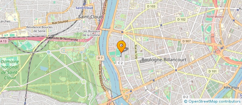 localisation de l'entreprise MONSIEUR EFLAMM LARGILLIERE à BOULOGNE-BILLANCOURT