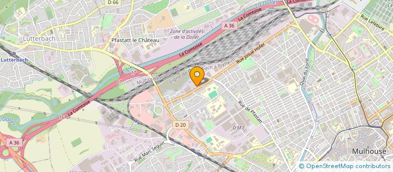 localisation de l'entreprise MONSIEUR EGZON RRUSTEMI  MULHOUSE