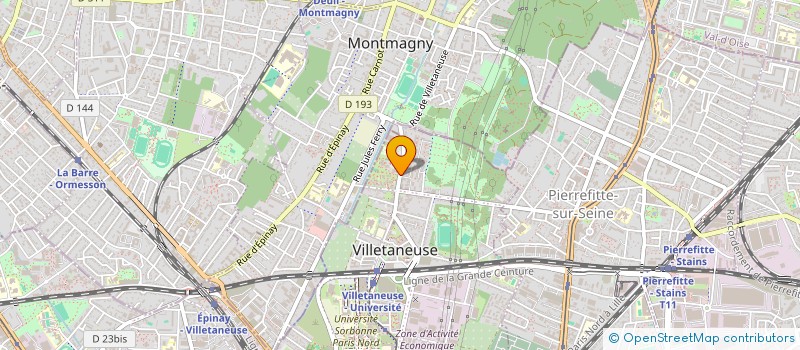 localisation de l'entreprise MONSIEUR EHIABHI OKPERE  VILLETANEUSE