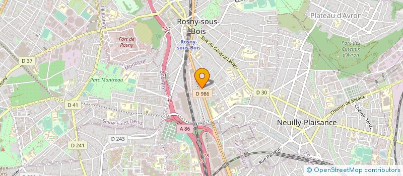 localisation de l'entreprise MONSIEUR EHILE GILDAS ROMEO EHILE  ROSNY-SOUS-BOIS