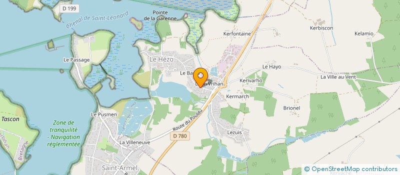 localisation de l'entreprise MONSIEUR EHOUARN DUMOLARD DE BONVILLER  LE HEZO