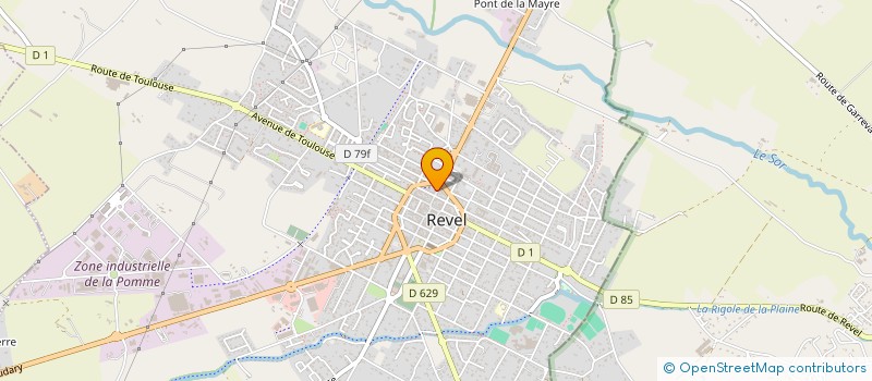 localisation de l'entreprise MONSIEUR EHOUARN GOURDRE  REVEL