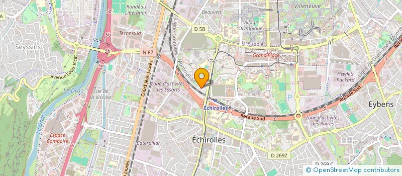 localisation de l'entreprise MONSIEUR EHSANULLAH FAIZIE à ECHIROLLES