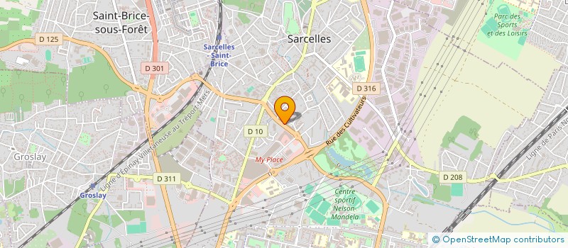 localisation de l'entreprise MONSIEUR EITAN PEREZ  SARCELLES