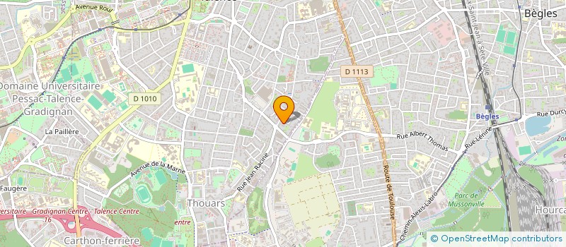 localisation de l'entreprise MONSIEUR EKOMBE MANGUNGU  TALENCE