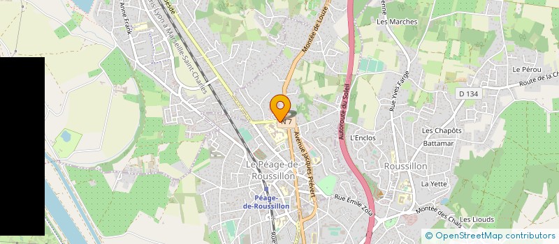 localisation de l'entreprise MONSIEUR EKREM KUCUKDURAK  LE PEAGE-DE-ROUSSILLON