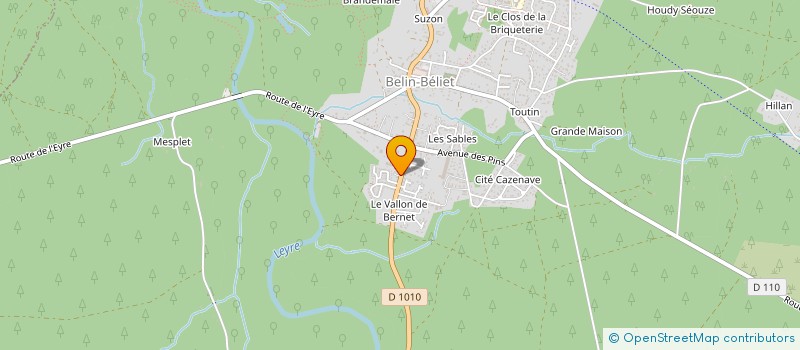 localisation de l'entreprise MONSIEUR EKREM SMAJLOVIC  BELIN-BELIET