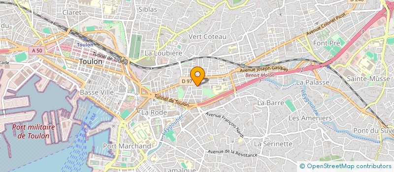 localisation de l'entreprise MONSIEUR EL ABED KRAIEM  TOULON