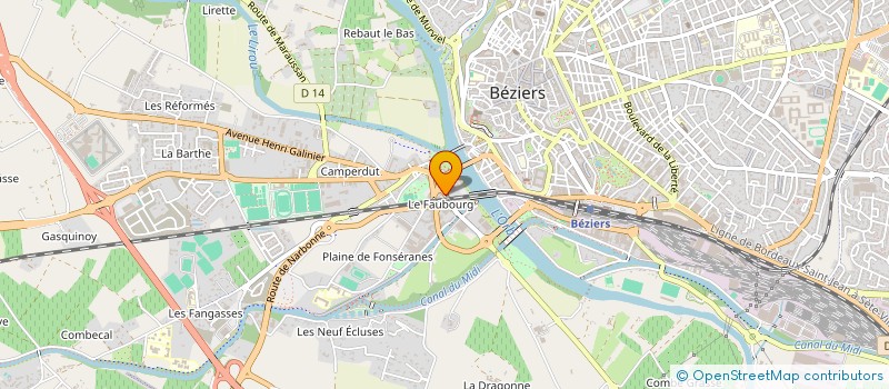 localisation de l'entreprise MONSIEUR EL ADEL ADLI EL GUECHATI  BEZIERS