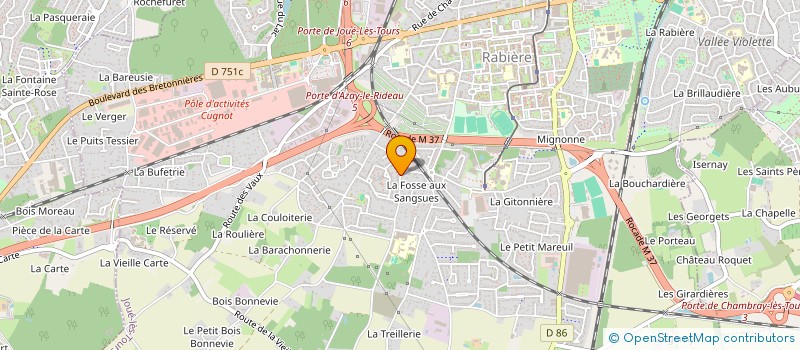 localisation de l'entreprise MONSIEUR EL-AKHDAR BOUAB  JOUE-LES-TOURS