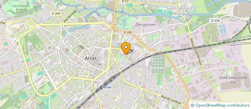 localisation de l'entreprise MONSIEUR EL ALI OMER à ARRAS