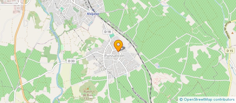 localisation de l'entreprise MONSIEUR EL AZZITAOUI  PUISSALICON