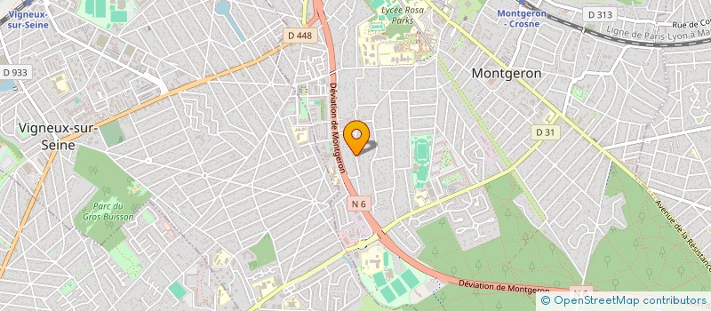 localisation de l'entreprise MONSIEUR EL AZZOUZ à MONTGERON