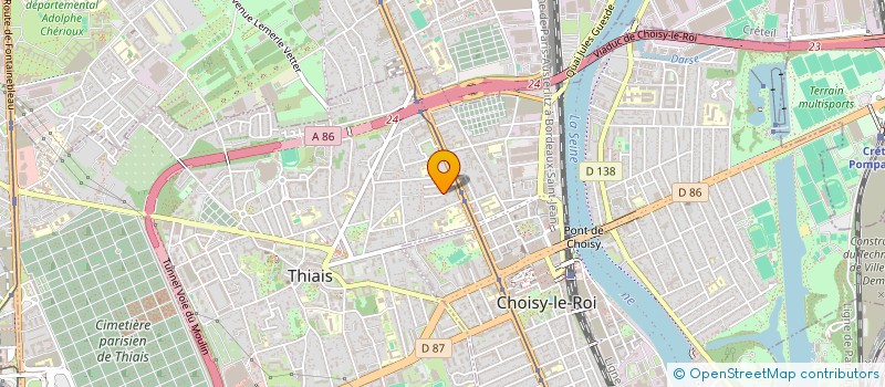 localisation de l'entreprise MONSIEUR EL BACHIR LACHGUER  THIAIS