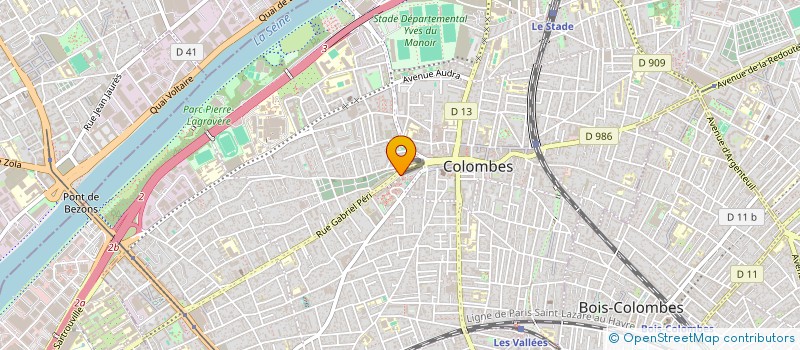 localisation de l'entreprise MONSIEUR EL-BAHI GHAZI à COLOMBES