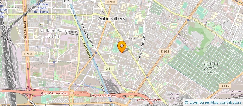 localisation de l'entreprise MONSIEUR EL BATOUL BAGUI  AUBERVILLIERS