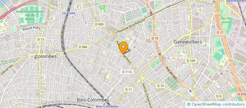 localisation de l'entreprise MONSIEUR EL BOUZGHIBA à BOIS-COLOMBES