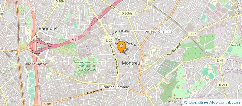 localisation de l'entreprise MONSIEUR EL CHETOUANI à MONTREUIL