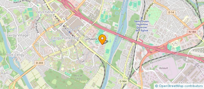 localisation de l'entreprise MONSIEUR EL GHALI BENKIRANE  PONTOISE